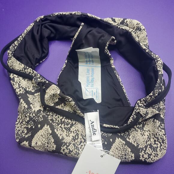 Andie The Riviera High Waisted Swim Bottom in Snake, Women's Size Small Bikini - Picture 6 of 9